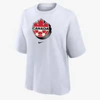 Canada жіноча Nike Soccer Boxy футболка колір білий