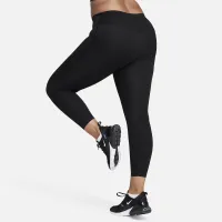 Nike Universa женская Medium-Support Mid-Rise 7/8 лосины с карманамицвет черный