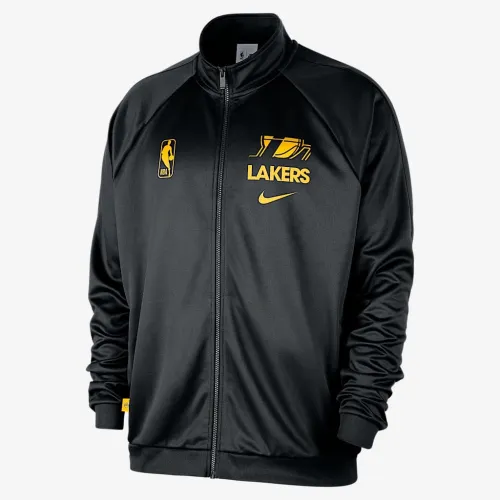 Los Angeles Lakers Club Courtside чоловічі Nike NBA Poly-Knit Track Куртка колір чорний