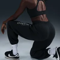 Nike Sportswear Phoenix Fleece женская С высокой Талией оверсайз Sweatpants цвет черный