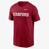 Stanford Cardinal Primetime Wordmark мужские Nike College футболка цвет красный