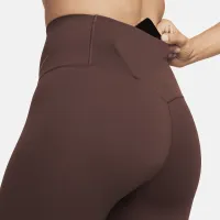 Nike Zenvy жіноча Gentle-Support З високою талією Cropped лосіни колір коричневий