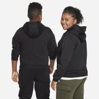 Nike Sportswear Club Fleece Big детские Толстовка с капюшоном (Extended Size) цвет черный
