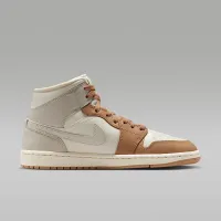 Nike Air Jordan 1 Mid женская Кроссовки цвет коричневый