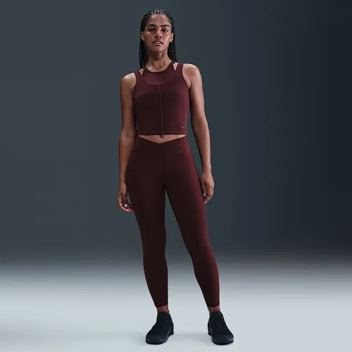 Nike One женская С высокой Талией 7/8 лосины цвет красный