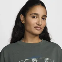 Nike Sportswear Essential жіноча оверсайз футболка колір зелений