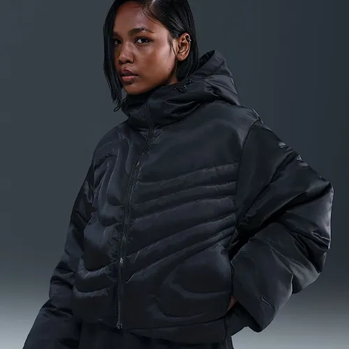 Nike Sportswear Swoosh Series жіноча Therma-FIT оверсайз Down Puffer Куртка колір чорний