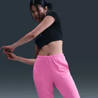 Nike Sportswear Chill Terry женская Slim С высокой Талией French Terry Sweatpants Pink