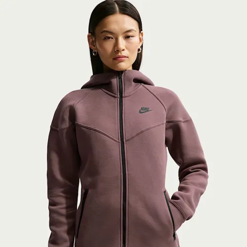 Nike Sportswear Tech Fleece Windrunner жіноча Full-Zip Толстовка з капюшоном колір фіолетовий
