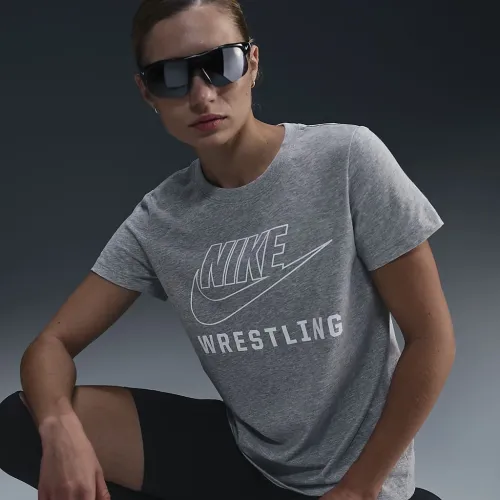 Nike Swoosh жіноча Wrestling футболка колір сірий