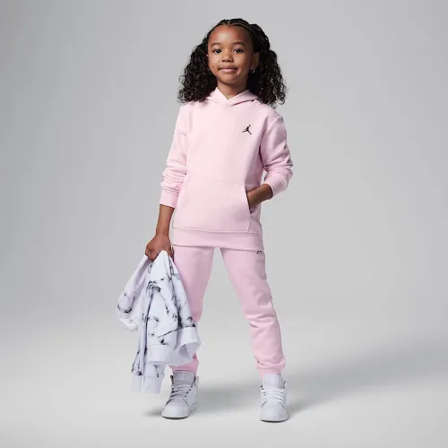 Nike Jordan MJ Brooklyn Fleece Little детские 2-Piece Pullover Толстовка с капюшоном набор Pink