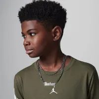 Nike Jordan Big детские MVP Flight Long Sleeve футболка цвет зеленый
