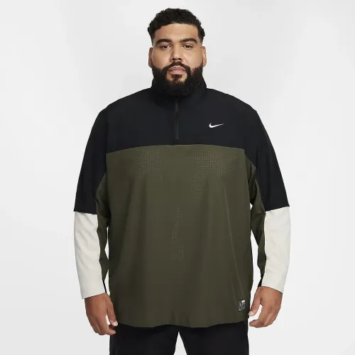 Nike для гольфу Club чоловічі Dri-FIT 1/2-Zip для гольфу Куртка колір чорний