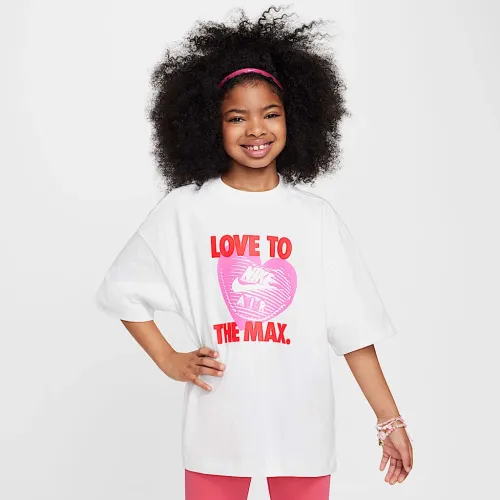 Nike Sportswear Big дитячі (Girls') футболка колір білий
