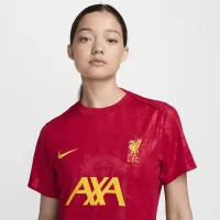 Liverpool FC Academy Pro жіноча Nike Dri-FIT Soccer Pre-Match Short-Sleeve Top Red