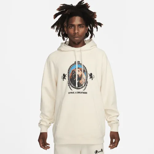 Nike LeBron мужские Pullover Fleece Толстовка с капюшоном цвет серый