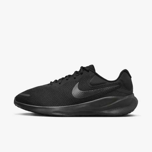 Nike Revolution 7 мужские Road Running Кроссовки (Extra Wide) цвет черный