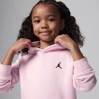 Nike Jordan MJ Brooklyn Fleece Little детские 2-Piece Pullover Толстовка с капюшоном набор Pink
