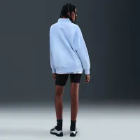 Nike Sportswear Phoenix Fleece женская оверсайз 1/4-Zip Long свитшот синий