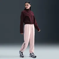 Nike Sportswear Phoenix Fleece женская С высокой Талией оверсайз Pants Pink