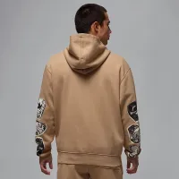 Nike Jordan MVP мужские Pullover Fleece Толстовка с капюшоном цвет коричневый