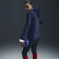 USMNT Academy Pro женская Nike Soccer Hooded Rain Куртка синий
