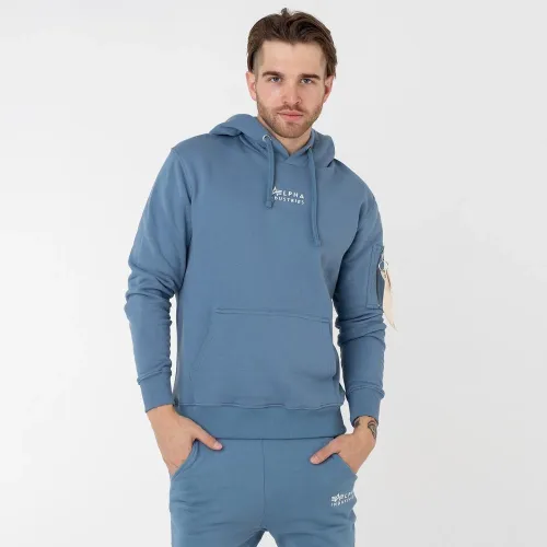 Кофта/футболка Alpha Industries Organics EMB Hoody 118350671 - Голубая
