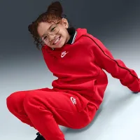 Nike Sportswear Club Fleece Big детские Hooded Tracksuit цвет красный