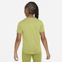 Nike One Big дитячі (Girls') Short-Sleeve тренувальні Top колір зелений