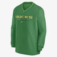 Oregon Ducks Sideline мужские Nike College Long-Sleeve Ветровка цвет зеленый