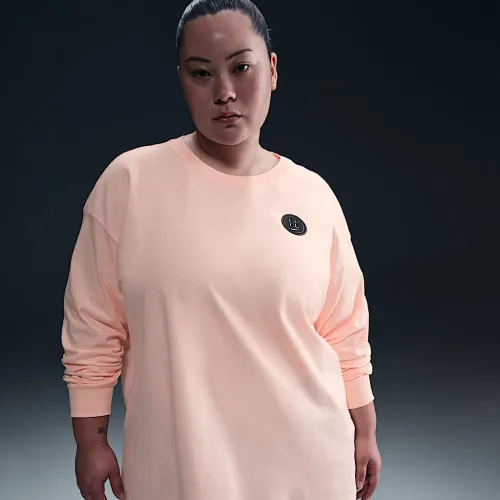 Nike Sabrina женская Long-Sleeve баскетбольные футболка (большие размеры) Pink