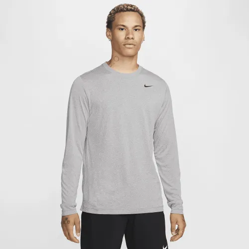 Nike Dri-FIT Legend чоловічі Long-Sleeve Fitness Top колір сірий