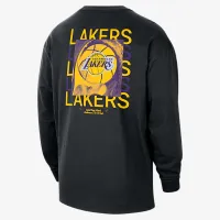 Los Angeles Lakers Courtside чоловічі Nike NBA Max90 Long-Sleeve футболка колір чорний