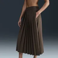 Nike 24.7 PerfectStretch женская Dri-FIT Pleated юбка цвет коричневый