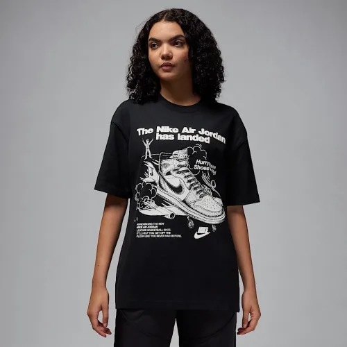 Nike Jordan жіноча оверсайз Graphic футболка колір чорний