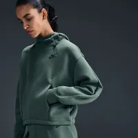 Nike Sportswear Tech Fleece женская оверсайз Толстовка с капюшоном цвет зеленый
