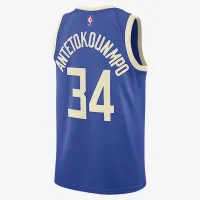 Giannis Antetokounmpo Milwaukee Bucks 2024/25 City Edition чоловічі Nike Dri-FIT NBA Swingman Jersey блакитний
