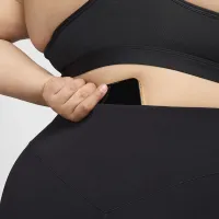 Nike Zenvy жіноча З високою талією Flaколір червоний лосіни (великі розміри) колір чорний