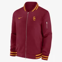 USC Trojans Sideline чоловічі Nike College Full-Zip Bomber Куртка колір червоний