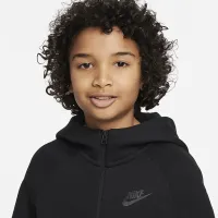 Nike Sportswear Tech Fleece Big дитячі (для хлопчиків) Full-Zip Толстовка з капюшоном колір чорний