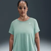 Nike Dri-FIT жіноча футболка (великі розміри) колір зелений
