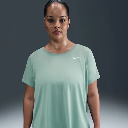 Nike Dri-FIT жіноча футболка (великі розміри) колір зелений