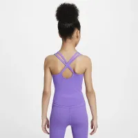 Nike One Fitted Big дитячі (Girls') Dri-FIT Tank колір фіолетовий