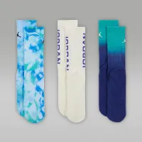 Nike Jordan Essentials Big дитячі Poolside Crew шкарпетки (3 пар) колір коричневий