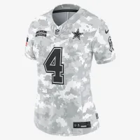 Dak Prescott Dallas Cowboys Salute to Service Women’s Nike Dri-FIT NFL Limited Jersey цвет белый