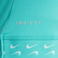 Nike Dri-FIT All Day Play Little дитячі Hemmed футболка колір зелений