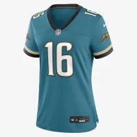 Trevor Lawrence Jacksonville Jaguars женская Nike NFL Game Football Jersey цвет зеленый