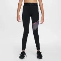 Nike Pro Girls' Dri-FIT Mid-Rise лосіни колір чорний