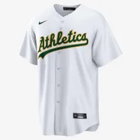 наборh цвет коричневый Athletics мужские Nike MLB Replica Jersey цвет белый