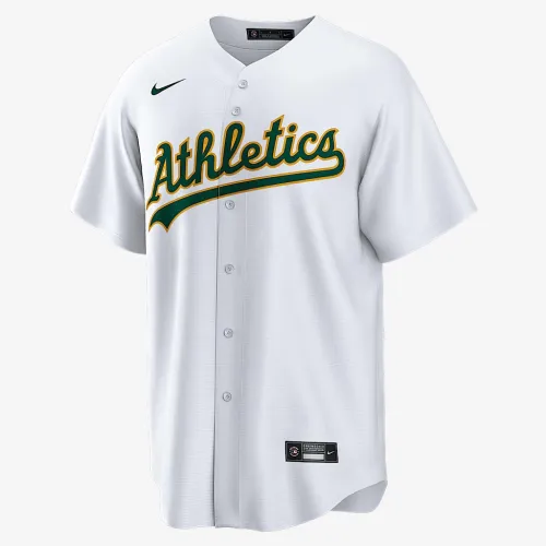 наборh цвет коричневый Athletics мужские Nike MLB Replica Jersey цвет белый